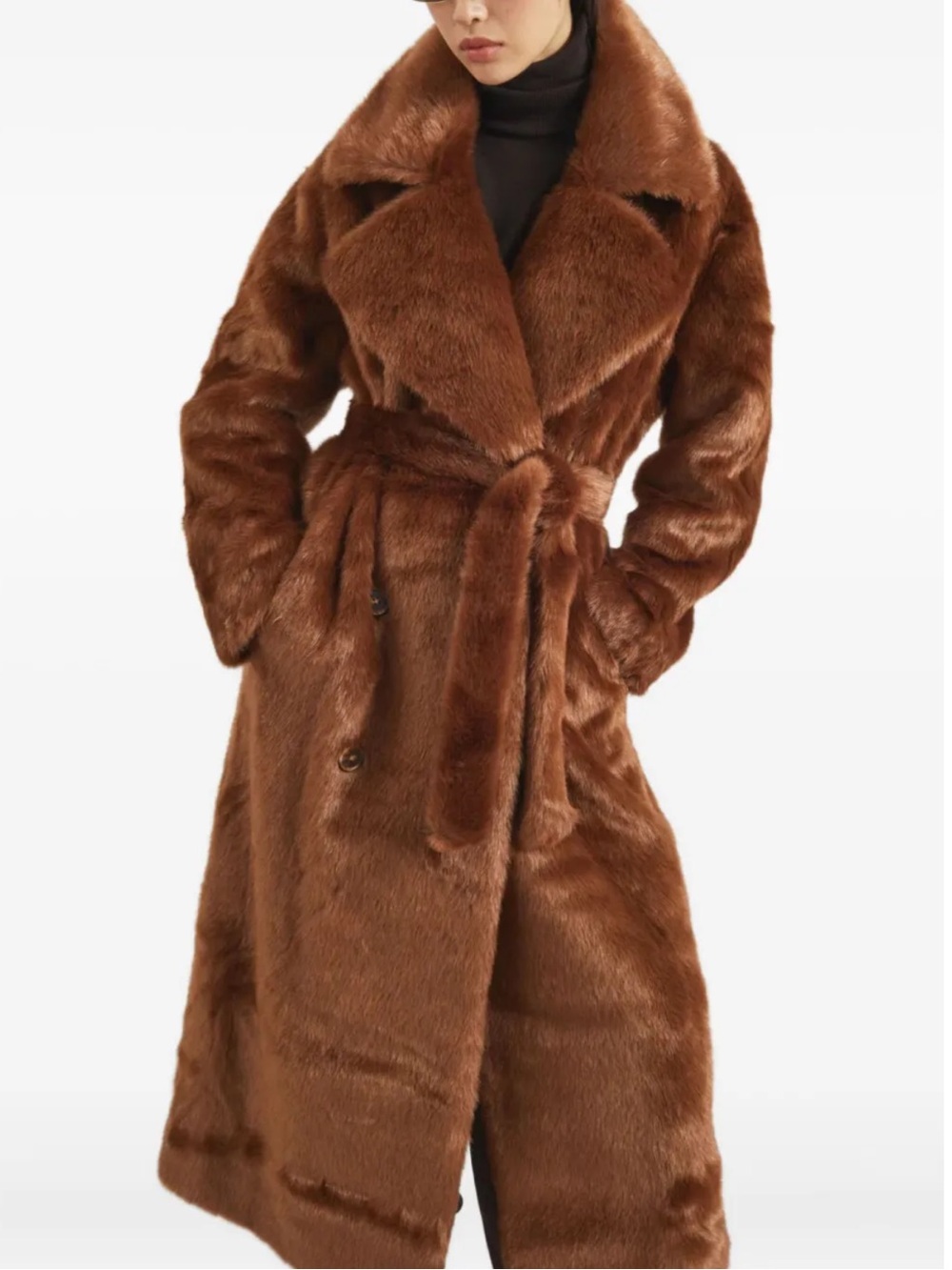 The Frankie Shop | Joni Faux Fur Coat | M - Picture 8 of 11